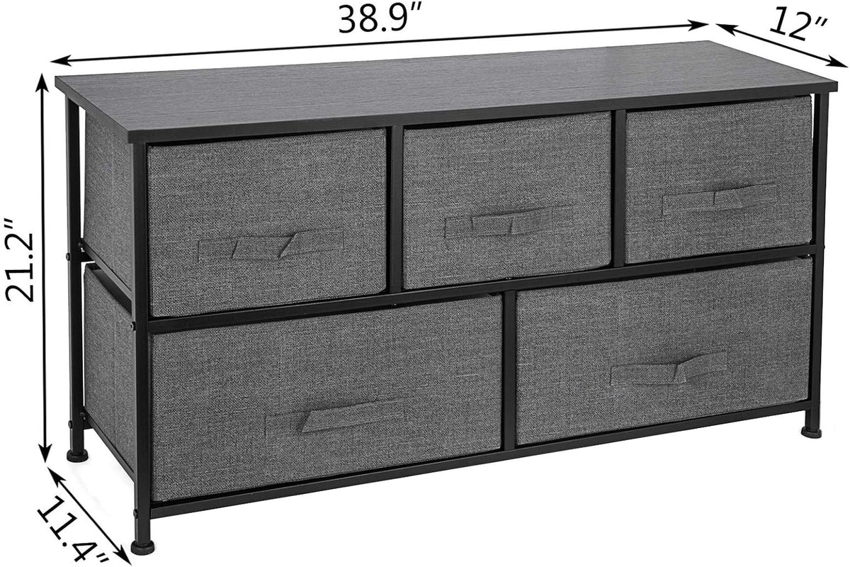 5 Drawer Steel Frame Fabric Storage Organizer R268