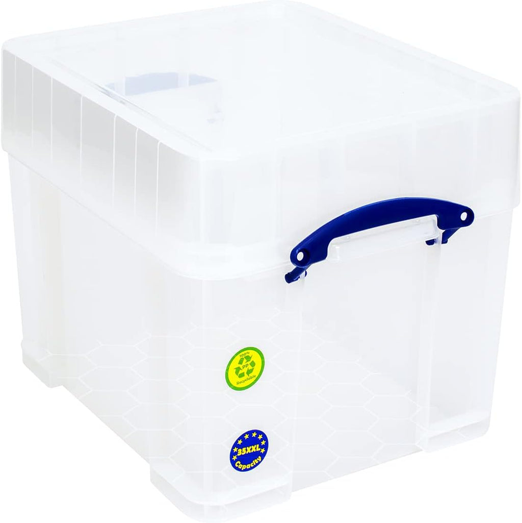 35 Litre Plastic Storage Box with Lid and Trays H172