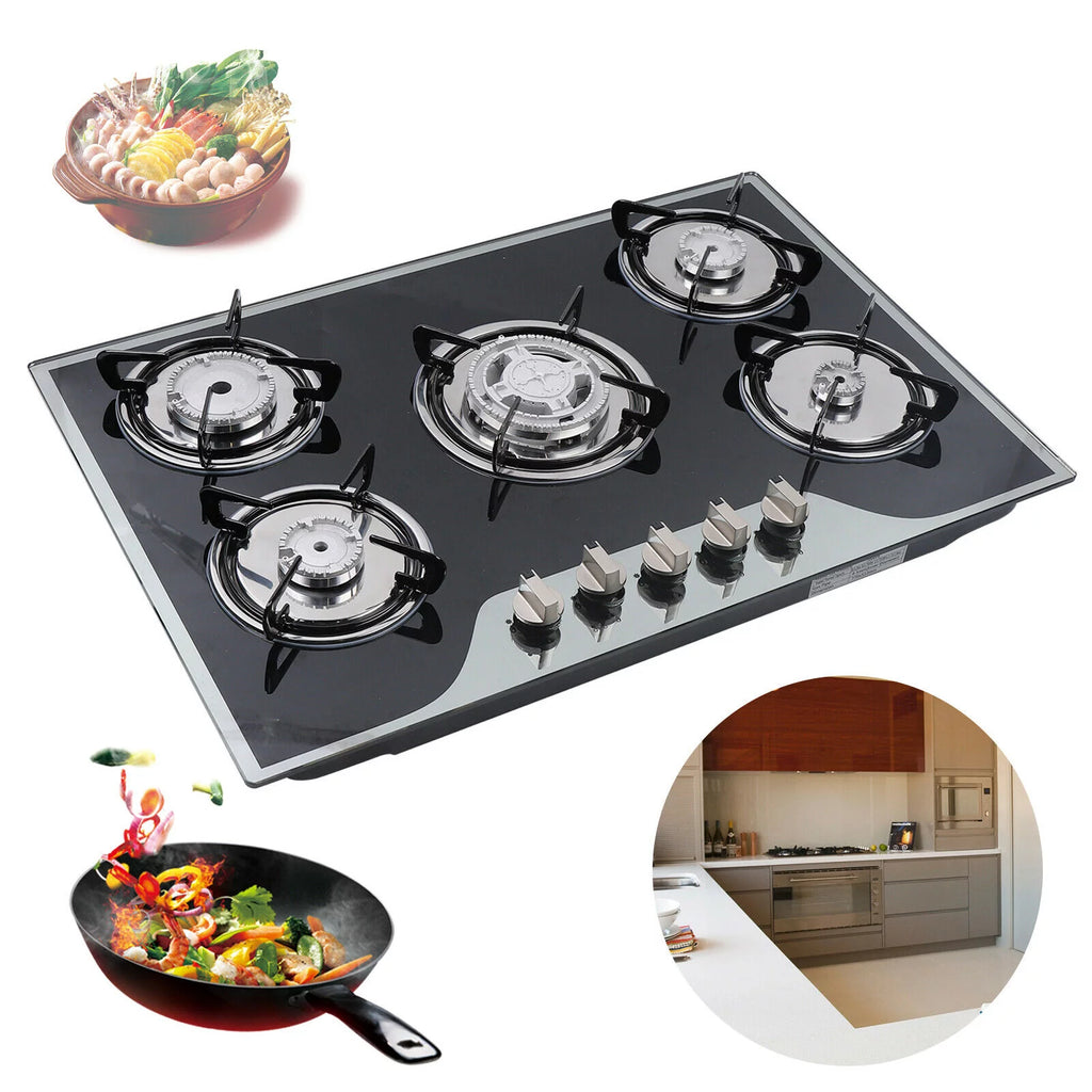 30"x20" 5 Burners Built-in Gas Cooktop B99831
