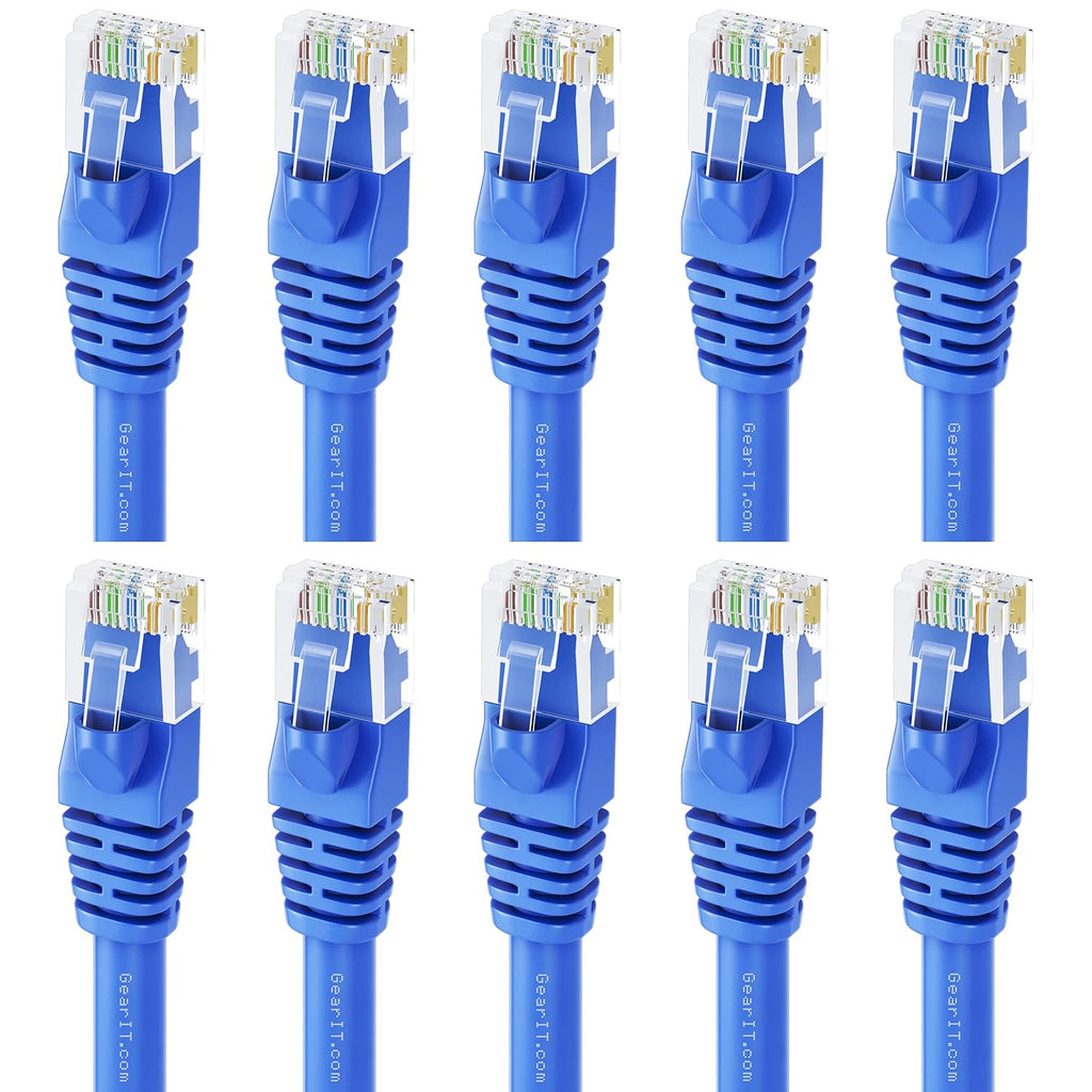 Cat 6 Ethernet Cable 6 ft 10-Pack Black V5566