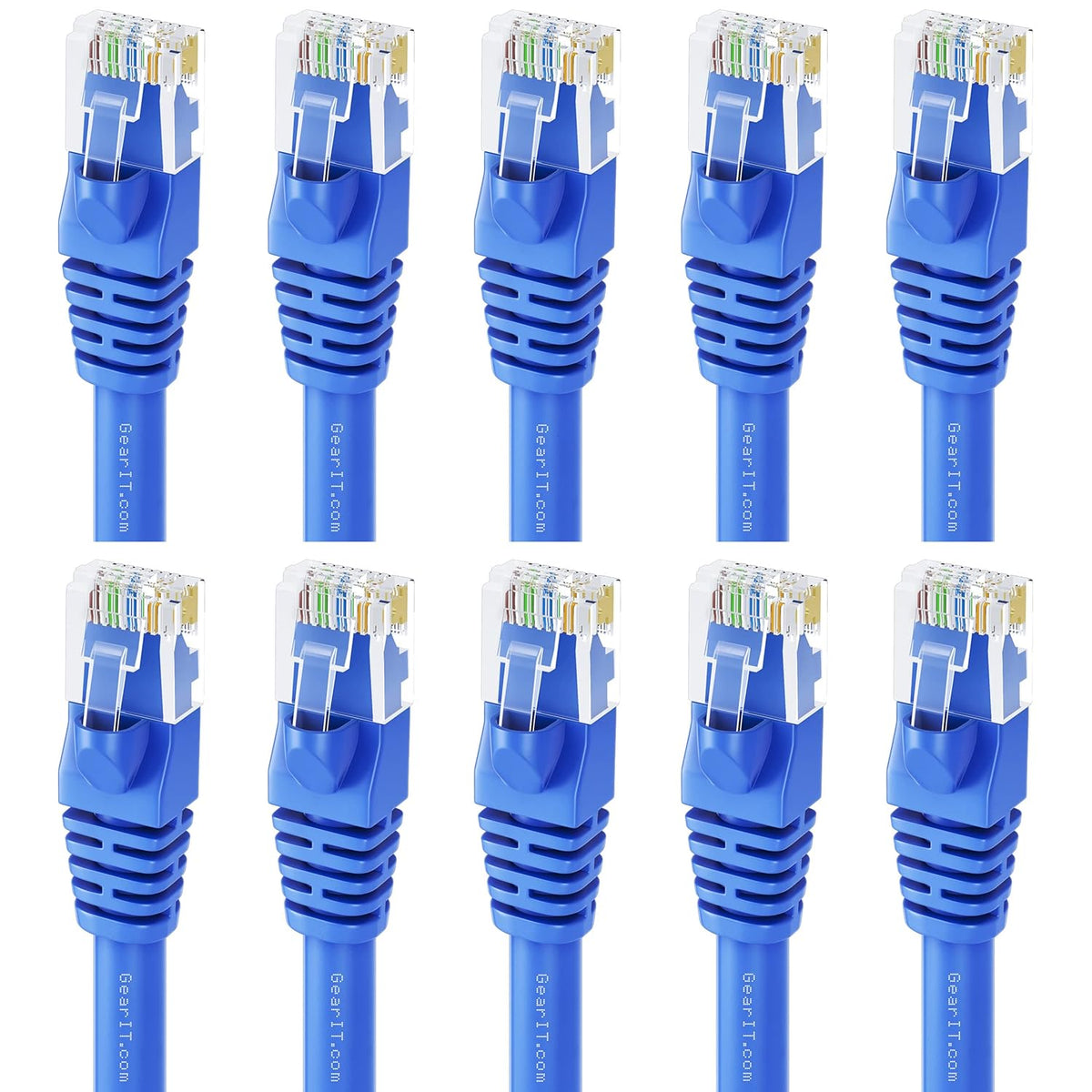 Cat 6 Ethernet Cable 6 ft 10-Pack Black V5566