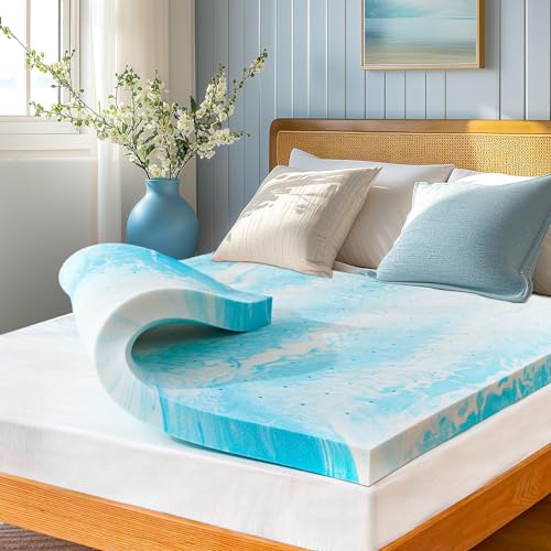 3-inch Gel Infused Cooling Queen Memory Foam Mattress Topper S948776