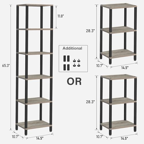 6-Tier Narrow Stackable Bookshelf Z36229
