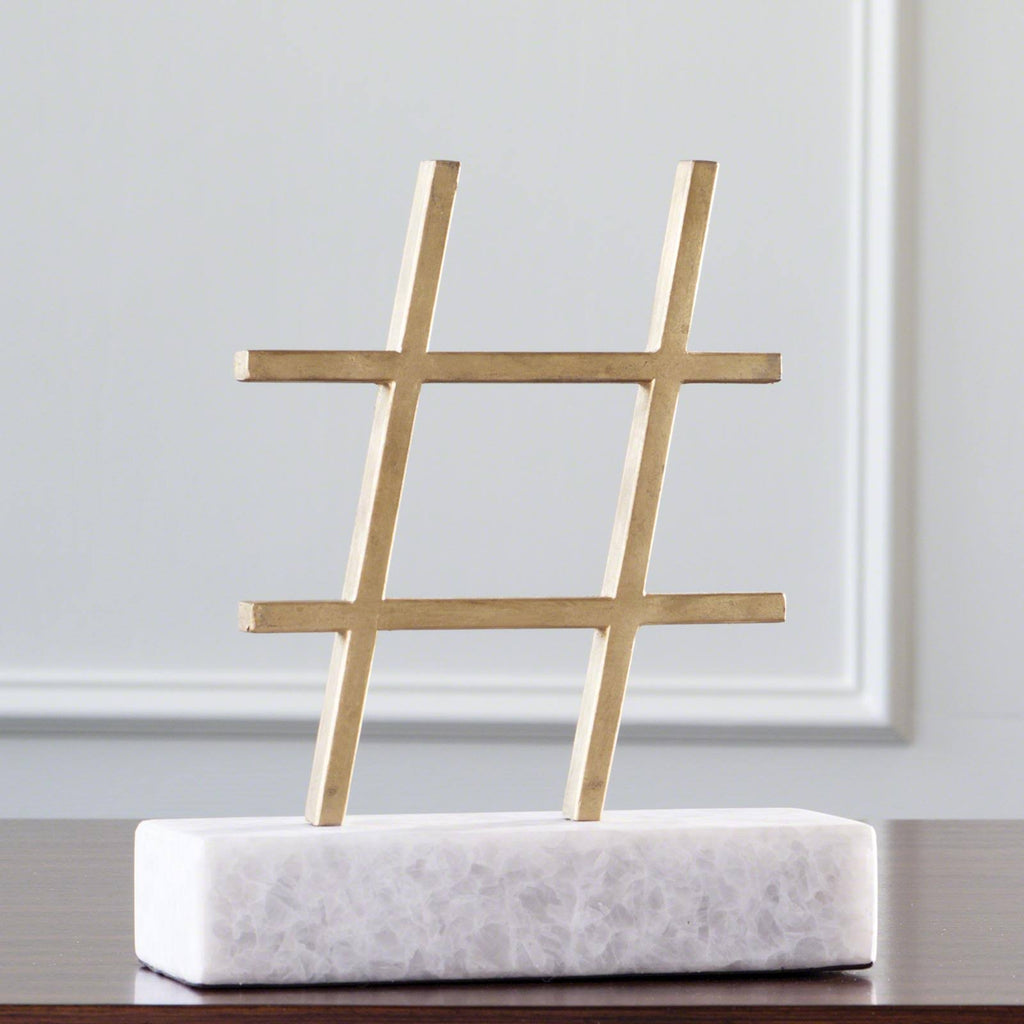 Gold Hashtag F15299