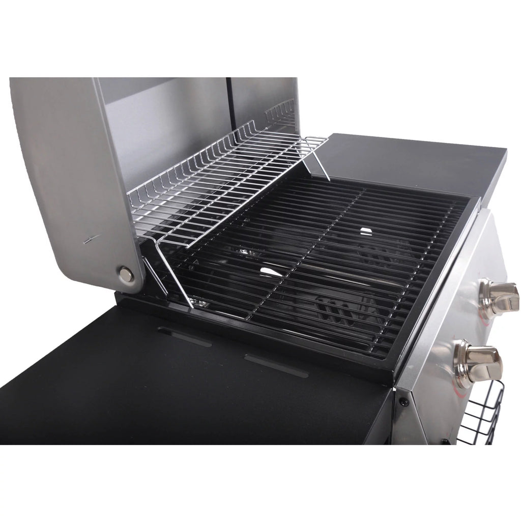 2-Burner Propane Gas Grill, Stainless and Black S468727