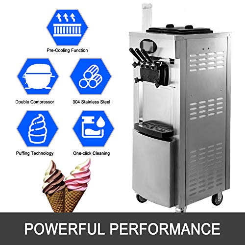 Commercial Soft Ice Cream Machine 3 Flavors C73527