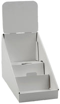 3-Tiered Cardboard CD/DVD Racks, White, Set of 25 V406906