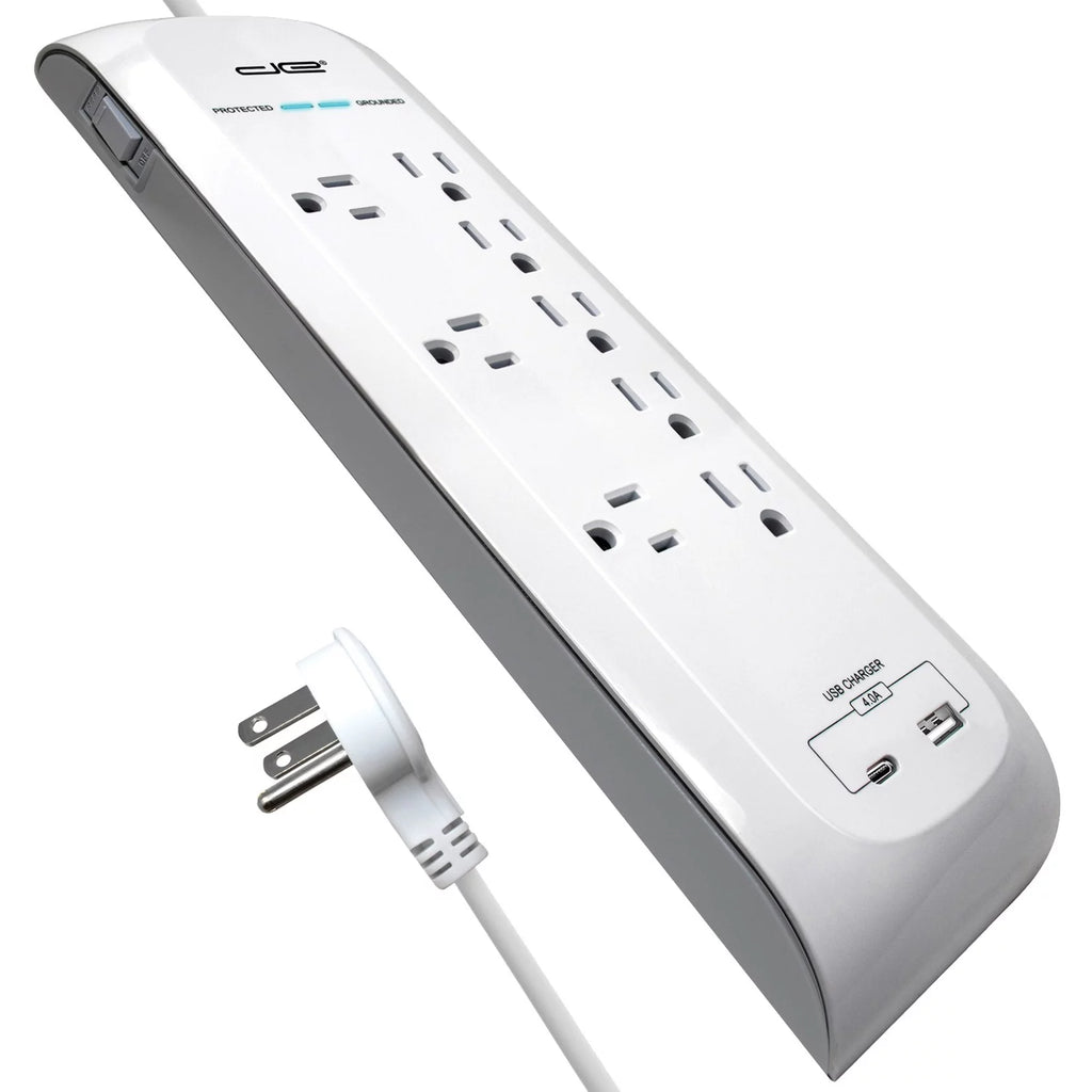 8-Outlet USB-A and USB-C Surge Protector Power Strip Z972