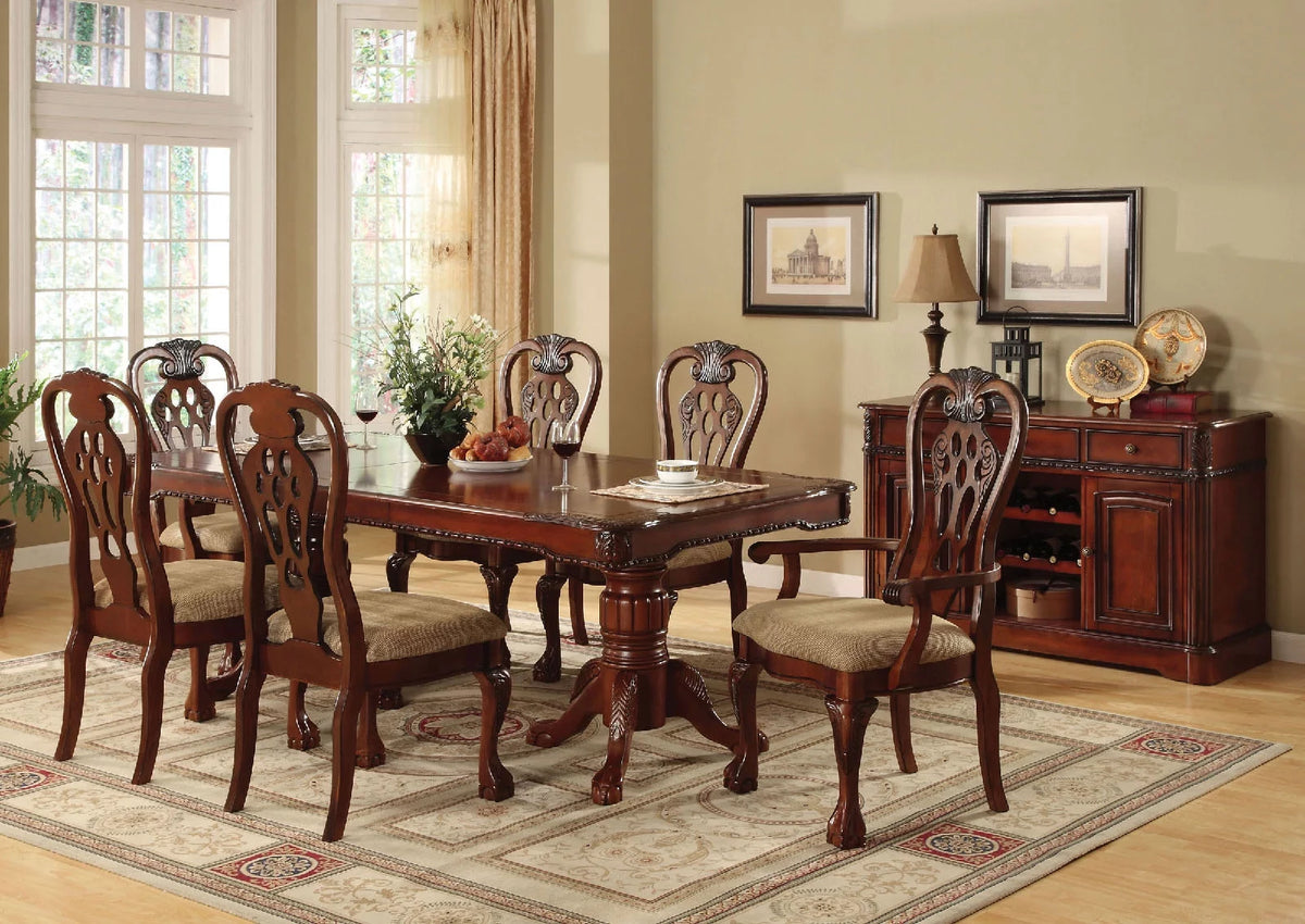 Dining Table with Double Pedestals Y43935