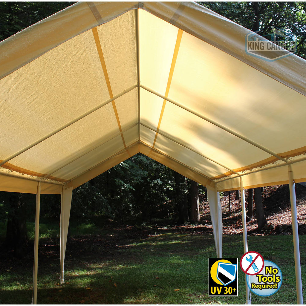 10x20 Canopy with Tan/White Cover M8136