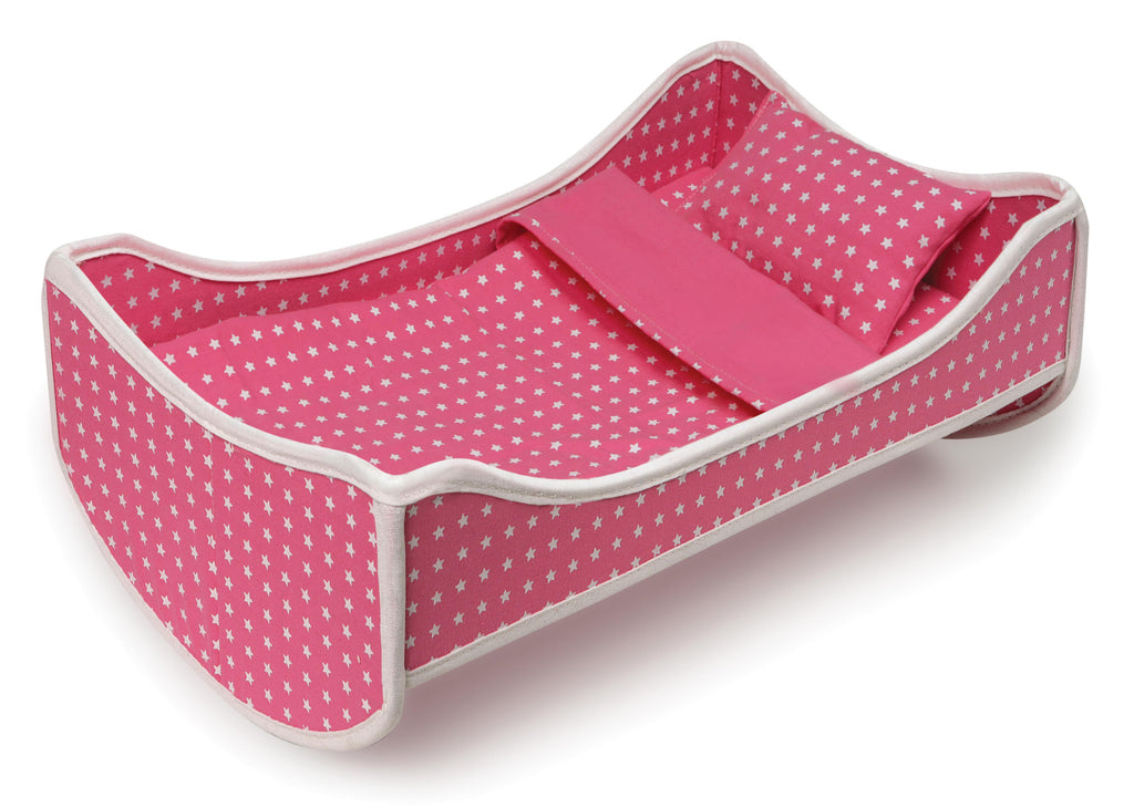 Pink Doll Travel Trolley and Carrier with Bed and Bedding O981744
