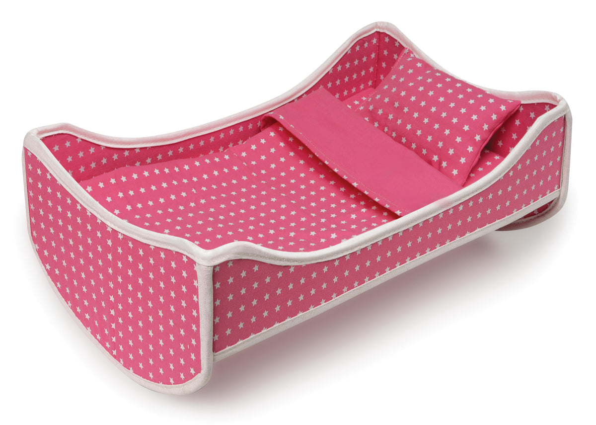 Pink Doll Travel Trolley and Carrier with Bed and Bedding O981744