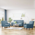 Fabric Arm Chair and Loveseat Set P720