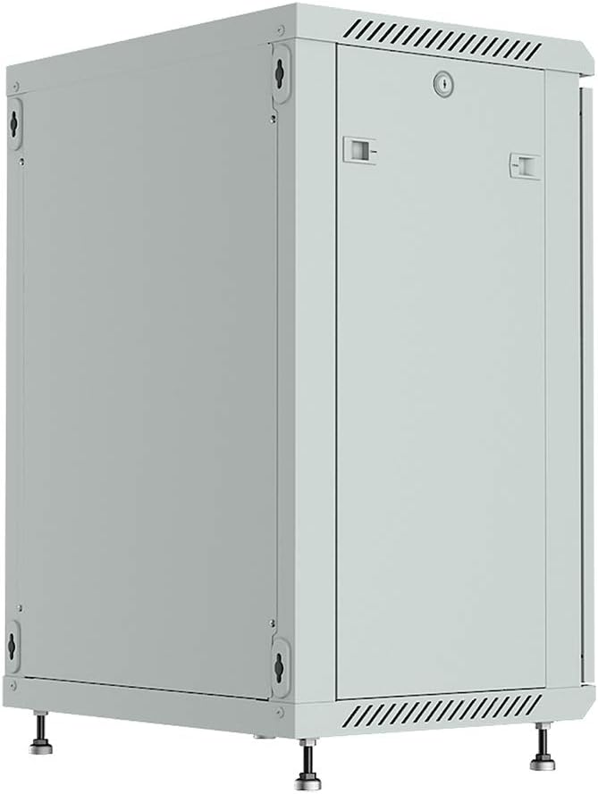 15U Wall Mount Gray IT Network Server Rack Cabinet Enclosure 24 Inch Depth J291