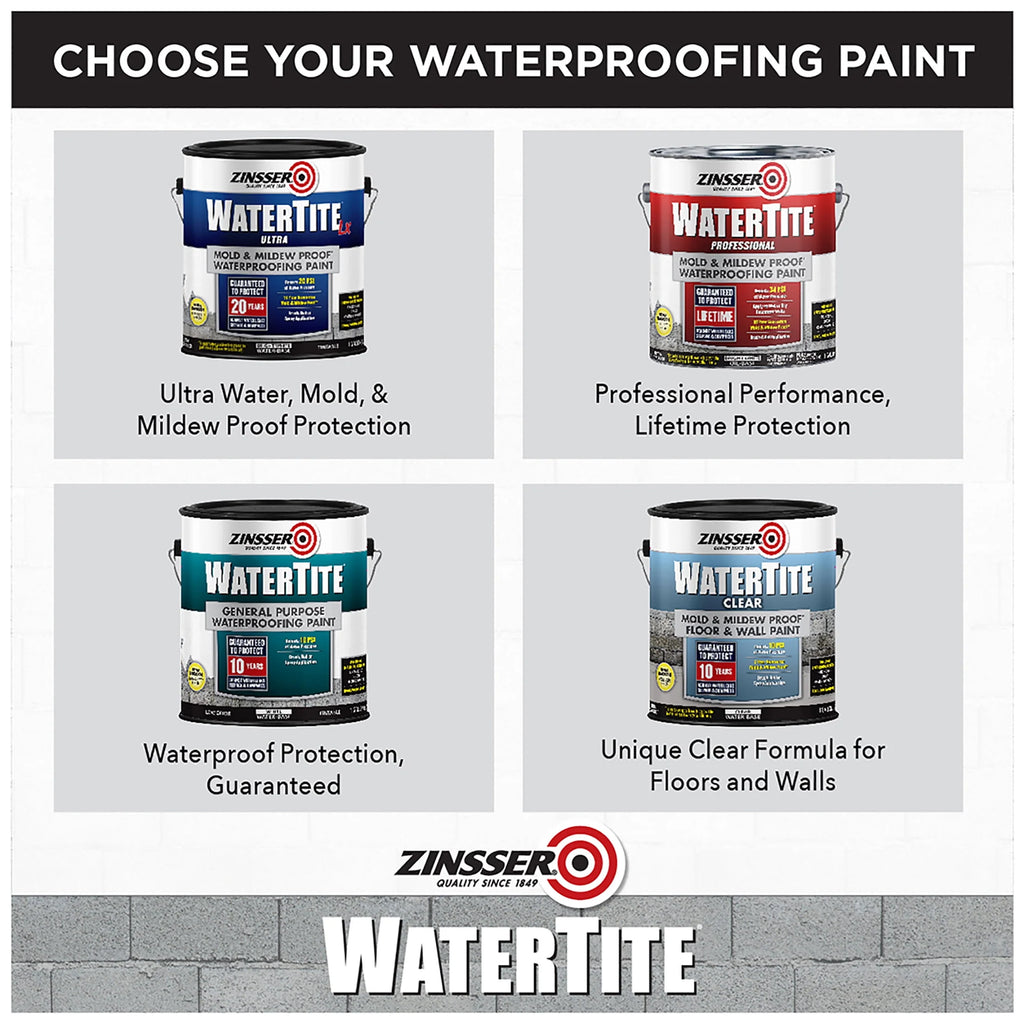 White Waterproofing Paint, 1 gallon, 2 Pack G839