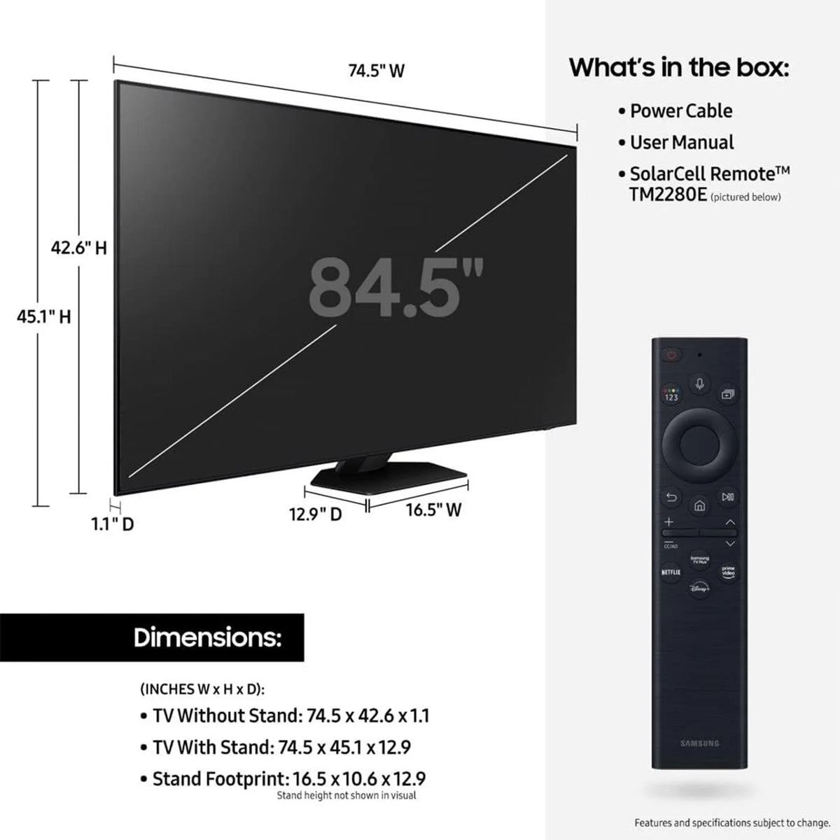85" Neo QLED 4K Smart TV L7373