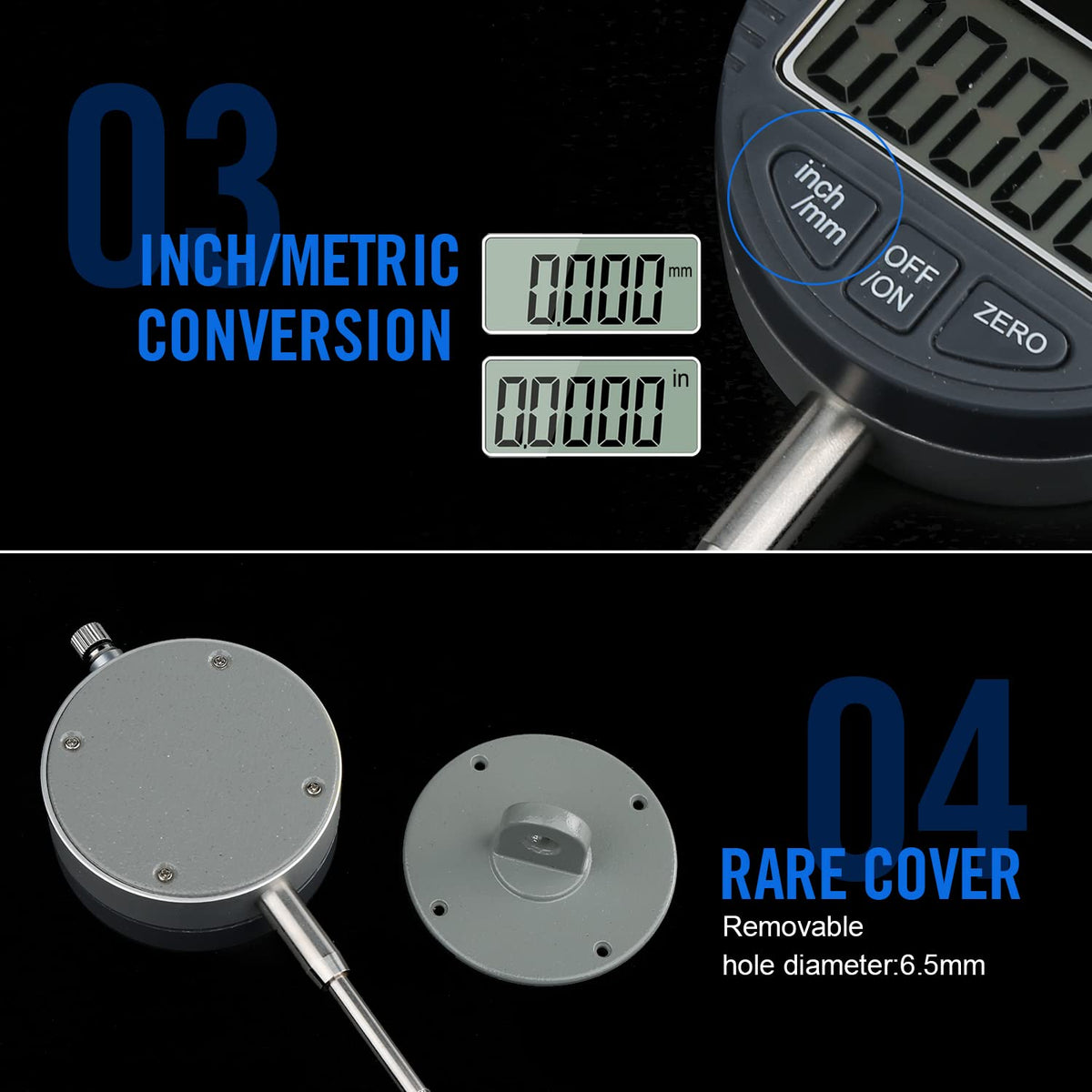 Electronic Digital Dial Indicator 1''/25.4mm Pack of 2 D91506