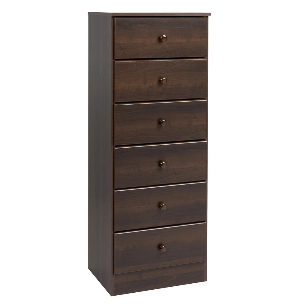 Black 6 Drawer Dresser C17662