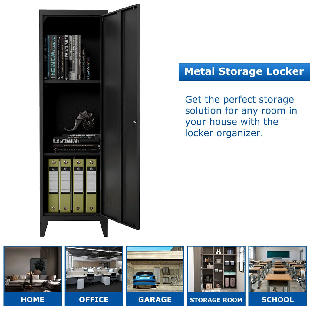 Metal Locker Storage Cabinet with Locking Door V74520