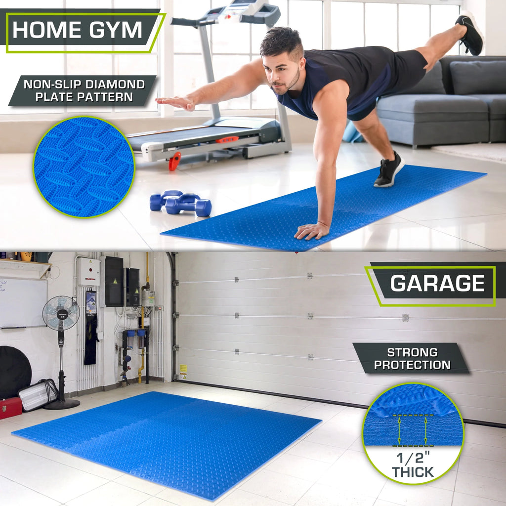 1/2 Thick EVA Foam Interlocking Exercise Mat A725
