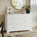 White 6 Drawer Double Dresser Z86810