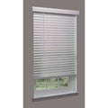 Cordless Faux Wood Blind, White, 64-1/2x22 Q861918