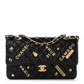 Quilted Lambskin Double Flap Black X2388