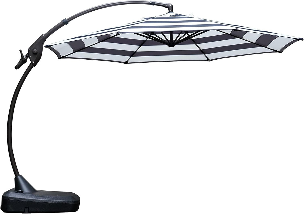 Brick Red 11 FT Aluminum Cantilever Umbrella with Base R9239