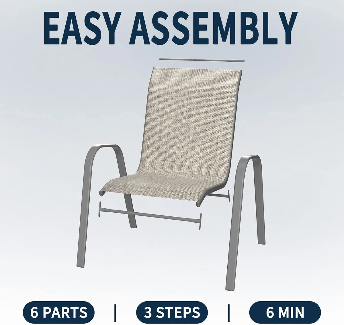 Brown Set of 4 Stackable Patio Chairs Q174547