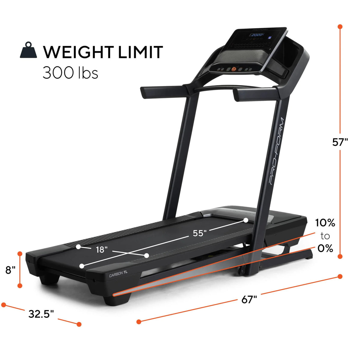 Treadmill with 5” Display and Tablet Holder V6877