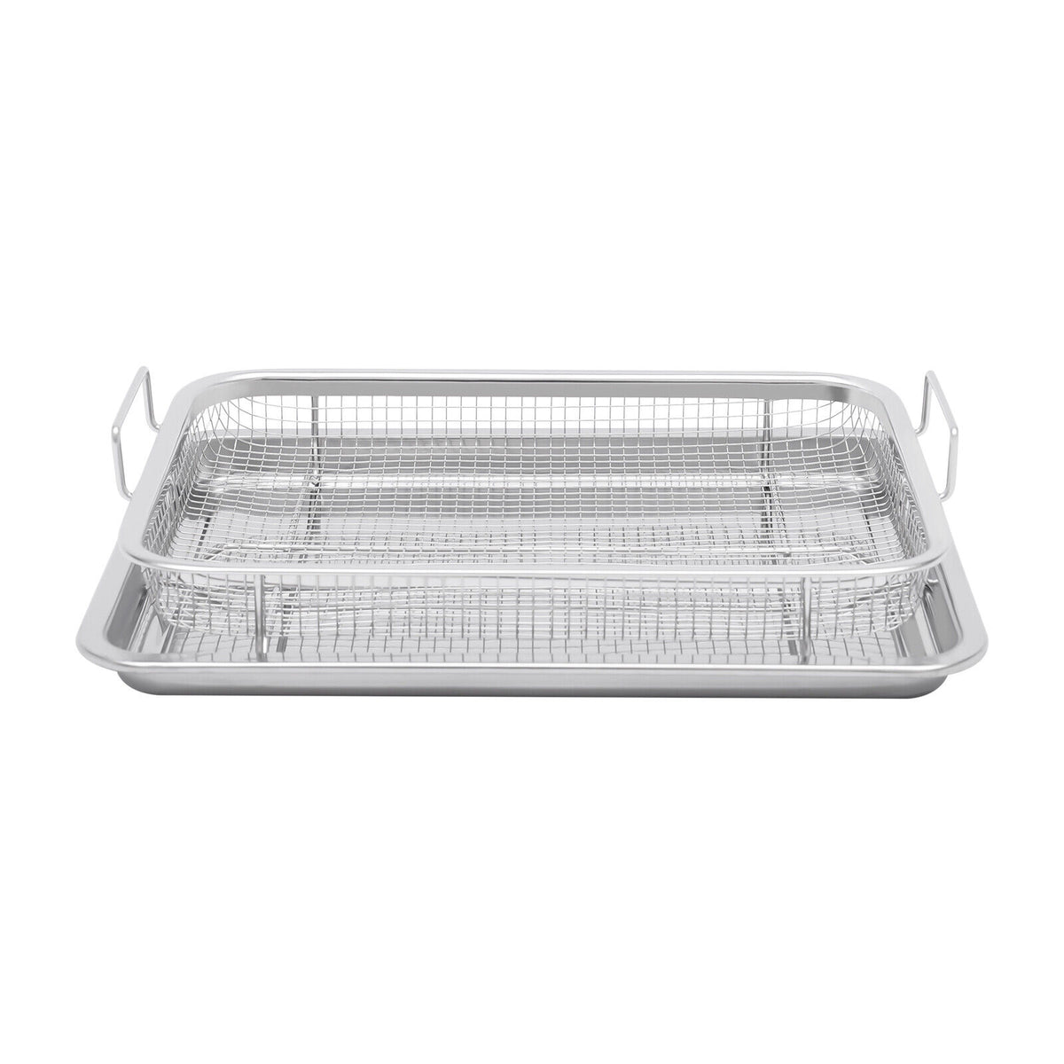 Stainless Steel Non-stick Air Fryer Basket 2 Piece Set M130648