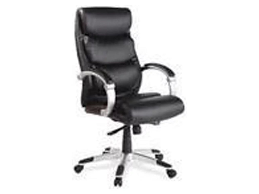 High-Back Leather Chair with Flex Arms H20329