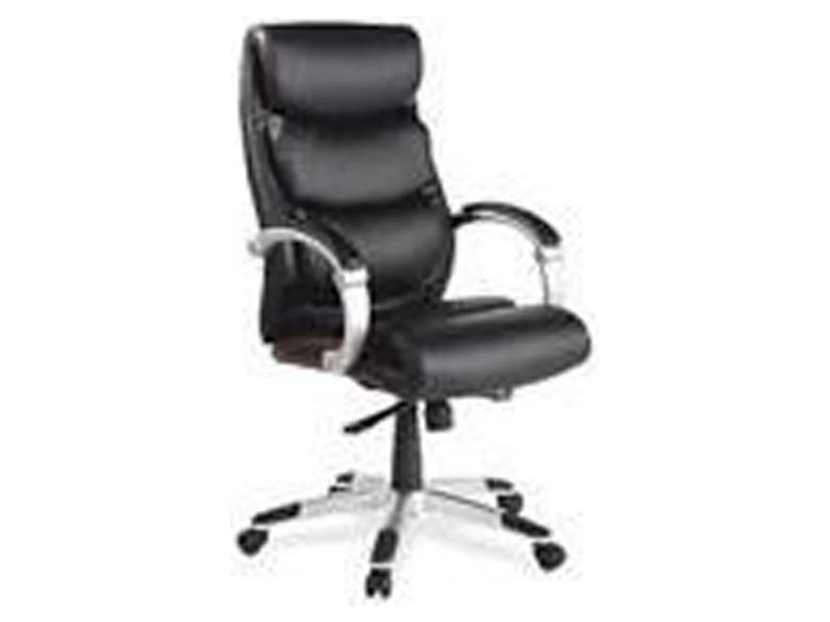 High-Back Leather Chair with Flex Arms H20329