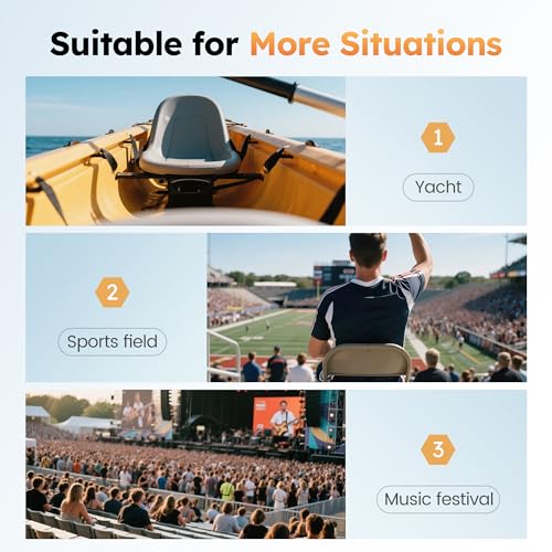 Folding Stadium Seat with Cup Holder and Cushion U70892