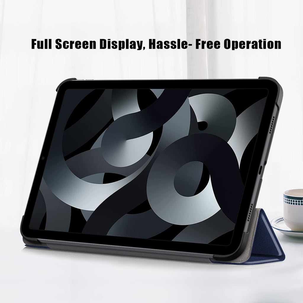 Darkblue Tri-fold Stand Case for iPad 10.9" 2022 S43512