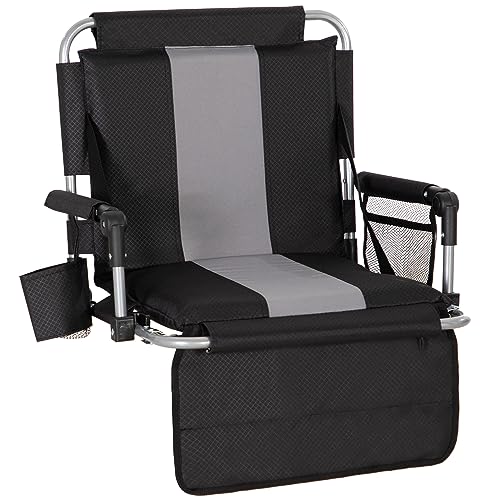 Folding Stadium Seat with Cup Holder and Cushion U70892