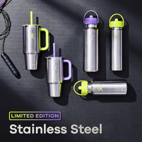 40 Oz Insulated Stainless Steel Travel Tumbler with Handle Lid and Straw T34481