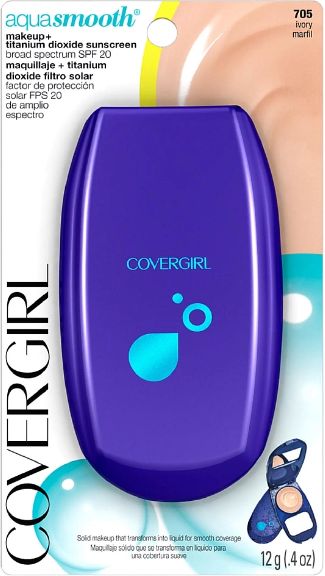 Compact Foundation Ivory 0.40 oz Pack of 2 Y8739