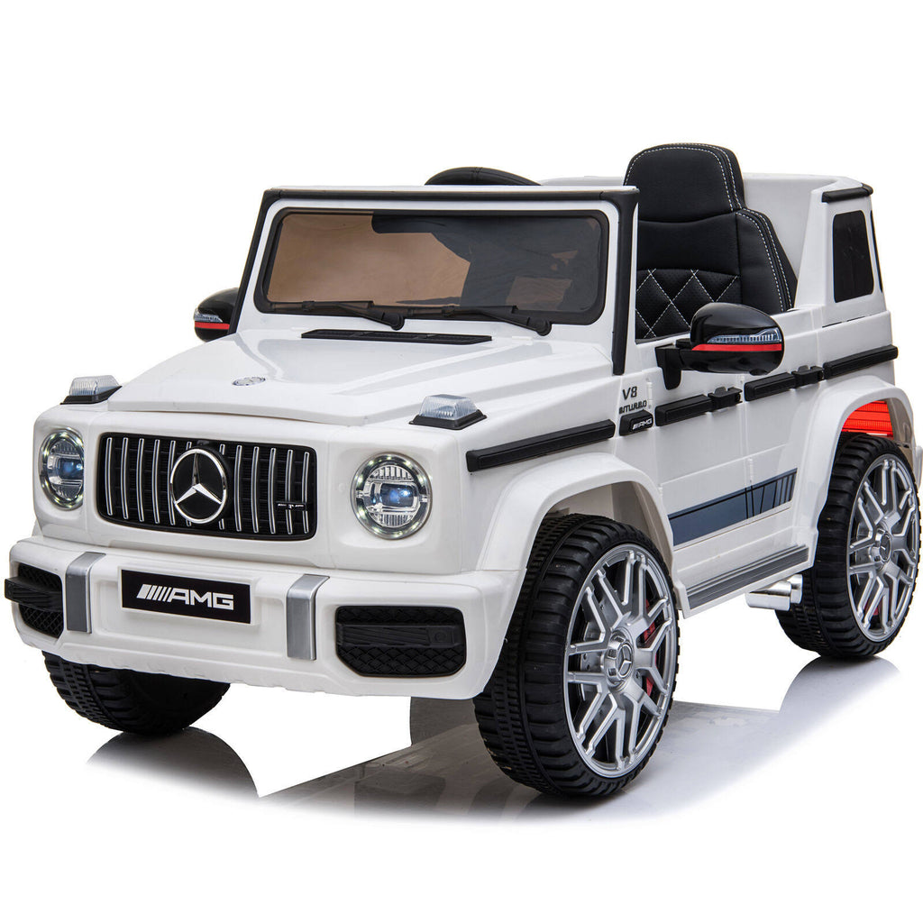White 6V Kids Ride on Car with MP3 and RC M90268