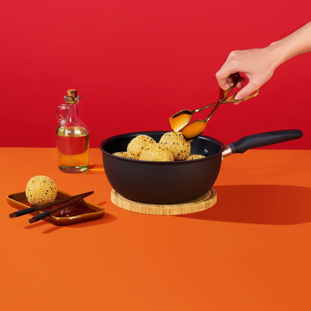 3-Quart Matte Black Hard Anodized Nonstick Sauce Pan P29992
