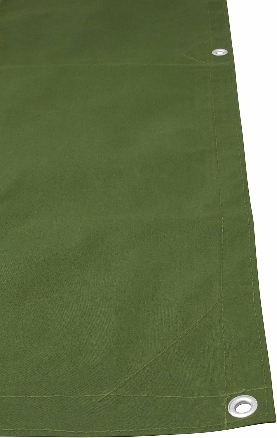 Green Canvas Tarp 12oz Water Resistant 12' x 20' Pack of 2 Z2280