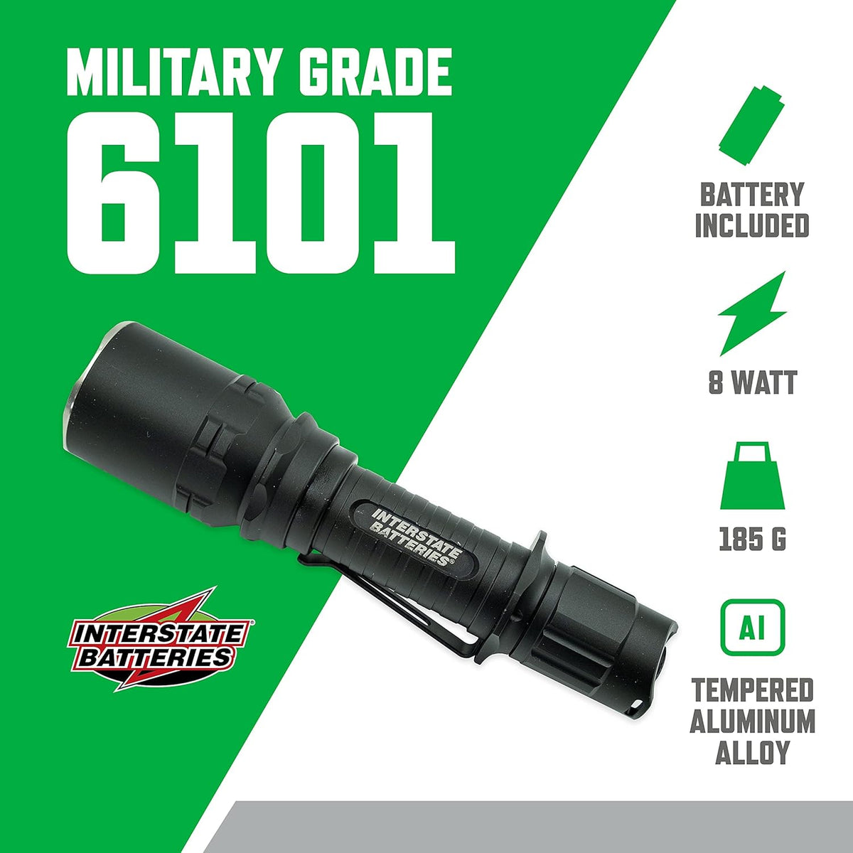 Rechargeable Flashlight with Pocket Clip and USB Charger K991