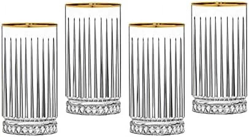 Highball Beverage Glasses Set Of 4 Q13914