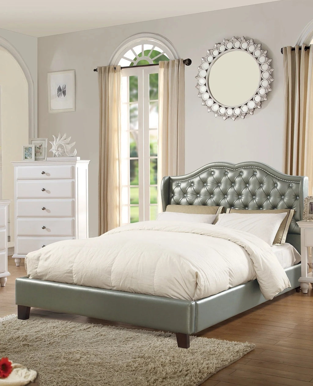 Wingback Full Size Bed L4705