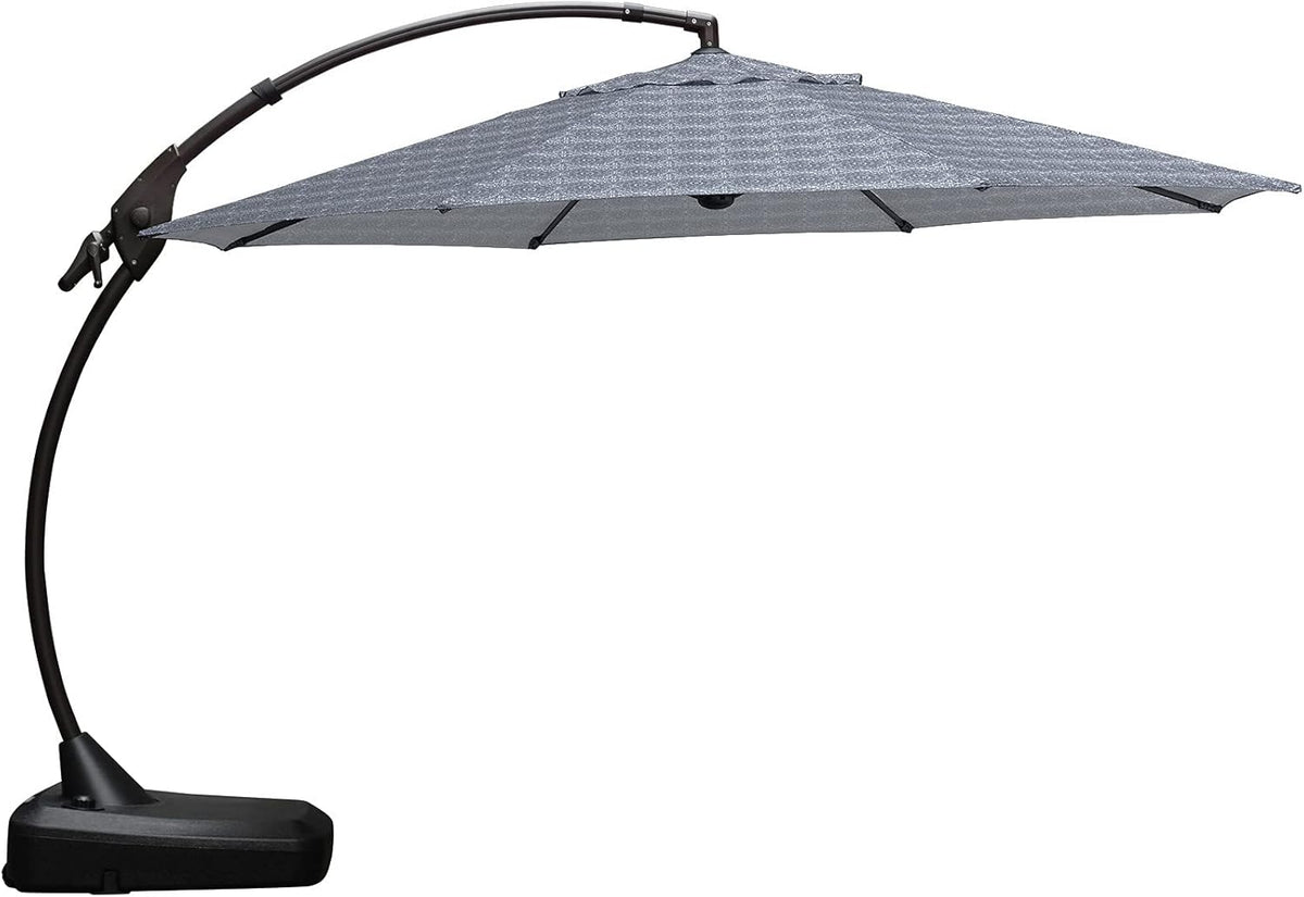 Brick Red 11 FT Aluminum Cantilever Umbrella with Base R9239