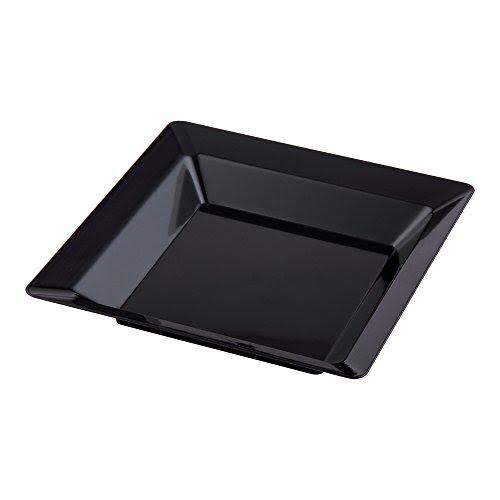 Square Plastic Plate Seagreen 4.25 Inches 100 Count Box S4160