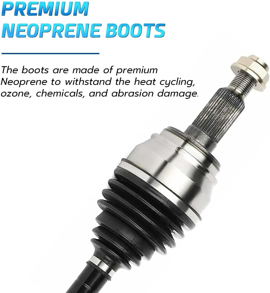 Complete Front CV Axle Half Shaft for 6 LUG MODELS Only H470