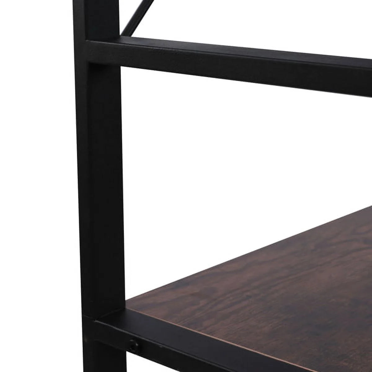 5-Shelf Wood and Metal Bookcase Z1972