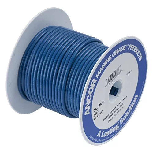 12-Gauge Dark Blue Tinned Copper Boat Wiring J79102