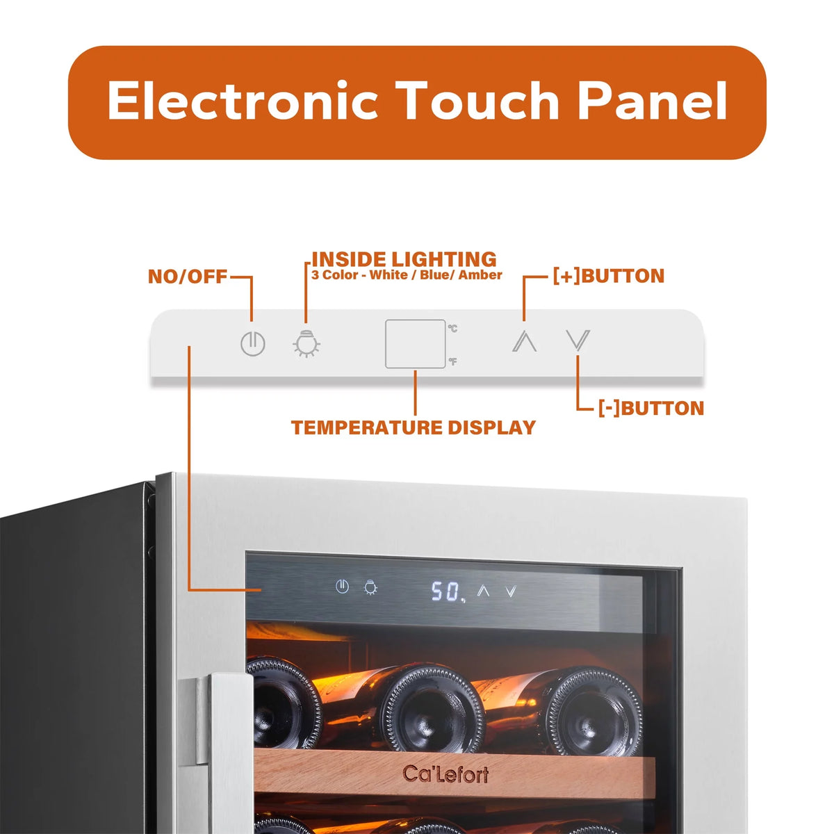 30 inch 66 Bottle Dual Zone Stainless Steel Wine Cooler Refrigerator Y998